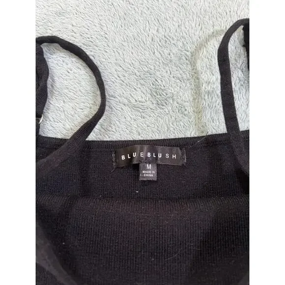 Blue Blush Black Shirt Size US Medium - Picture 2 of 3